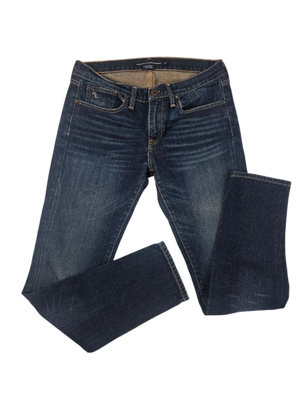 Vintage 90s Ralph Lauren Sport Blue Denim Straight Leg Jeans Womens Size 28